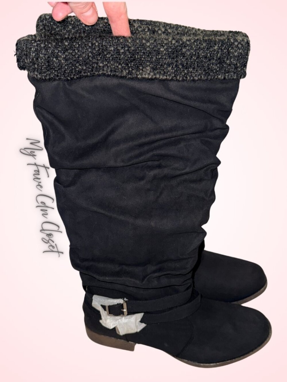 NWT Fabfitfun Pilar Sweater Cuff Boots Ladies sz 9.5